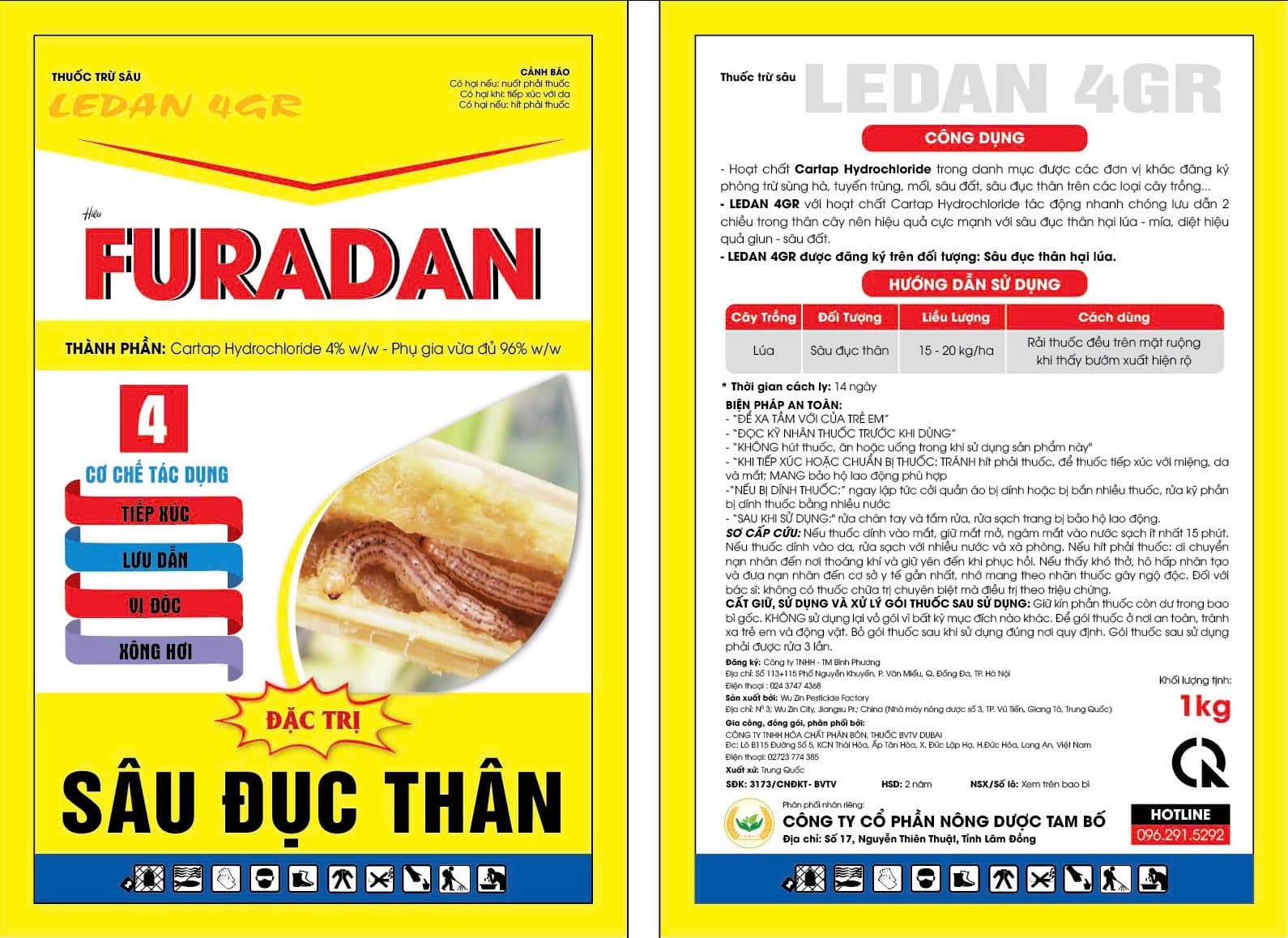 FURADAN ĐẶC TRỊ SÂU ĐỤC THÂN