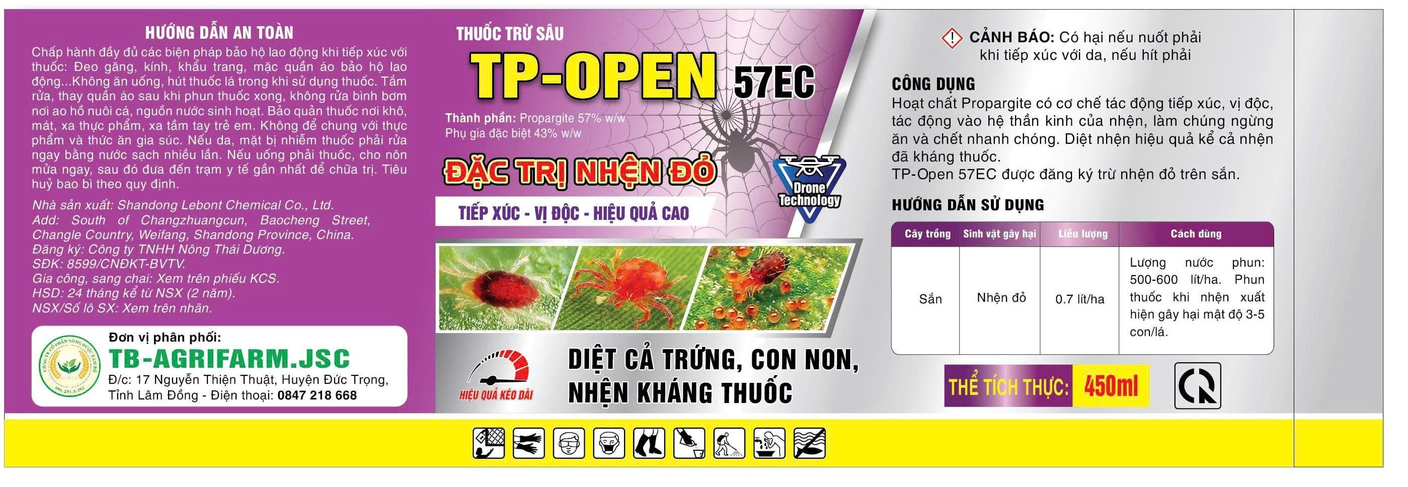 TP-OPEN 57EC ĐẶC TRỊ NHỆN ĐỎ