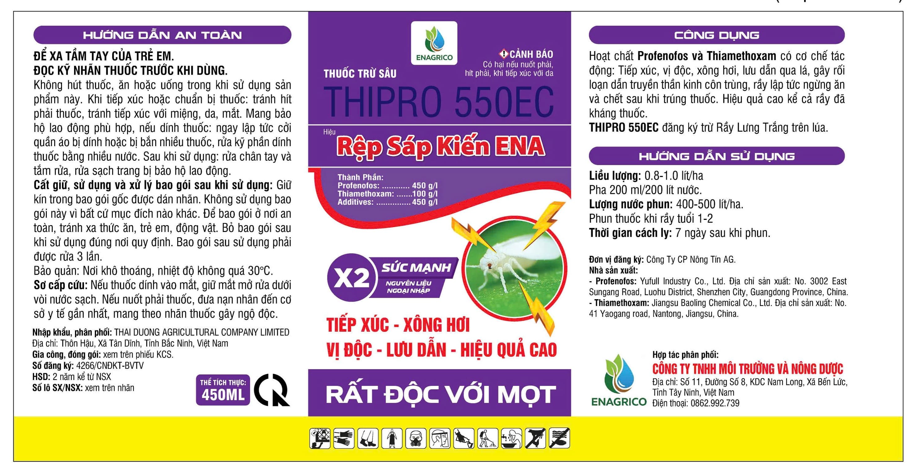 THIPRO 550EC HIỆU RỆP SÁP KIẾN ENA