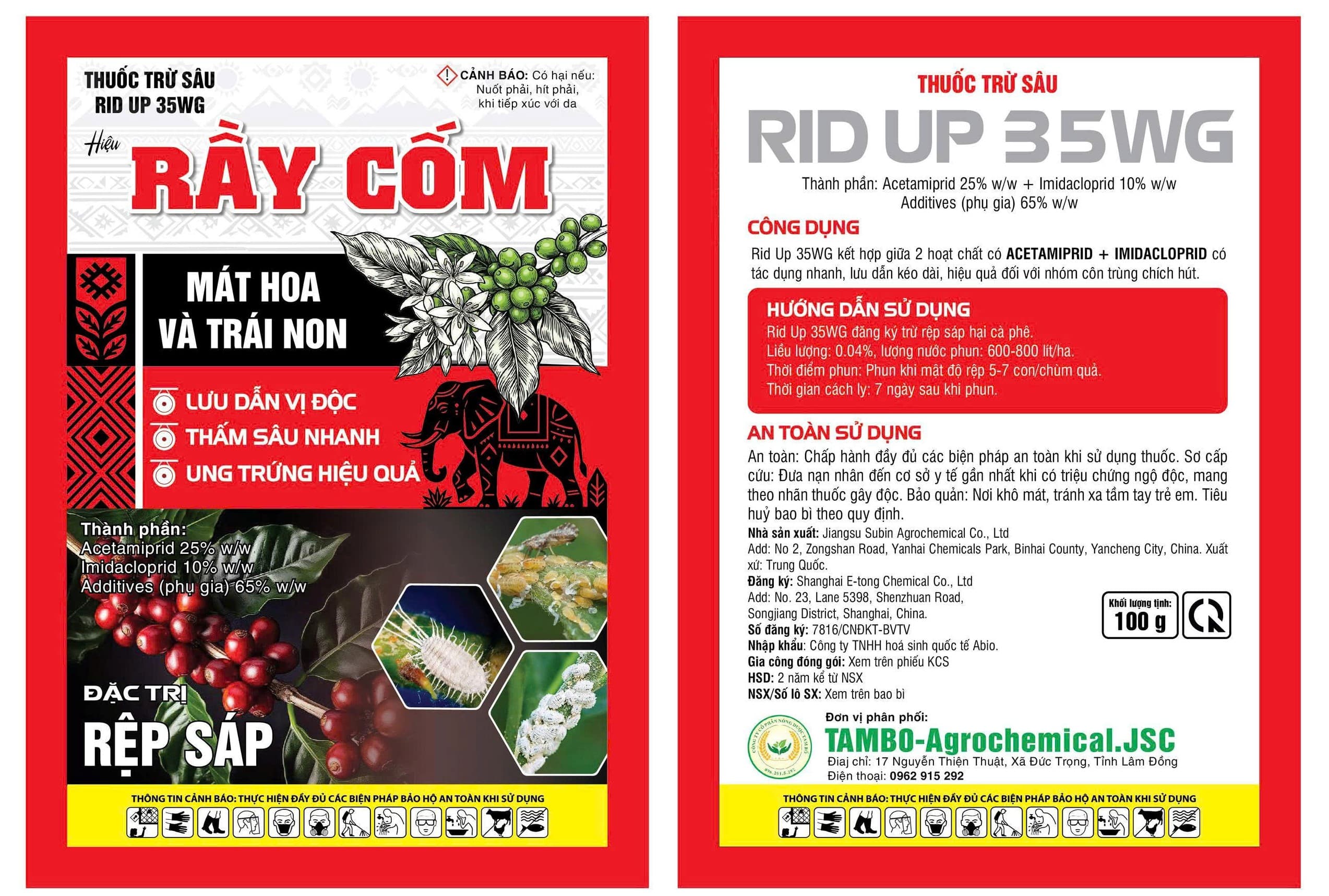 THUỐC TRỪ SÂU RID UP 35WG HIỆU RẦY CỐM
