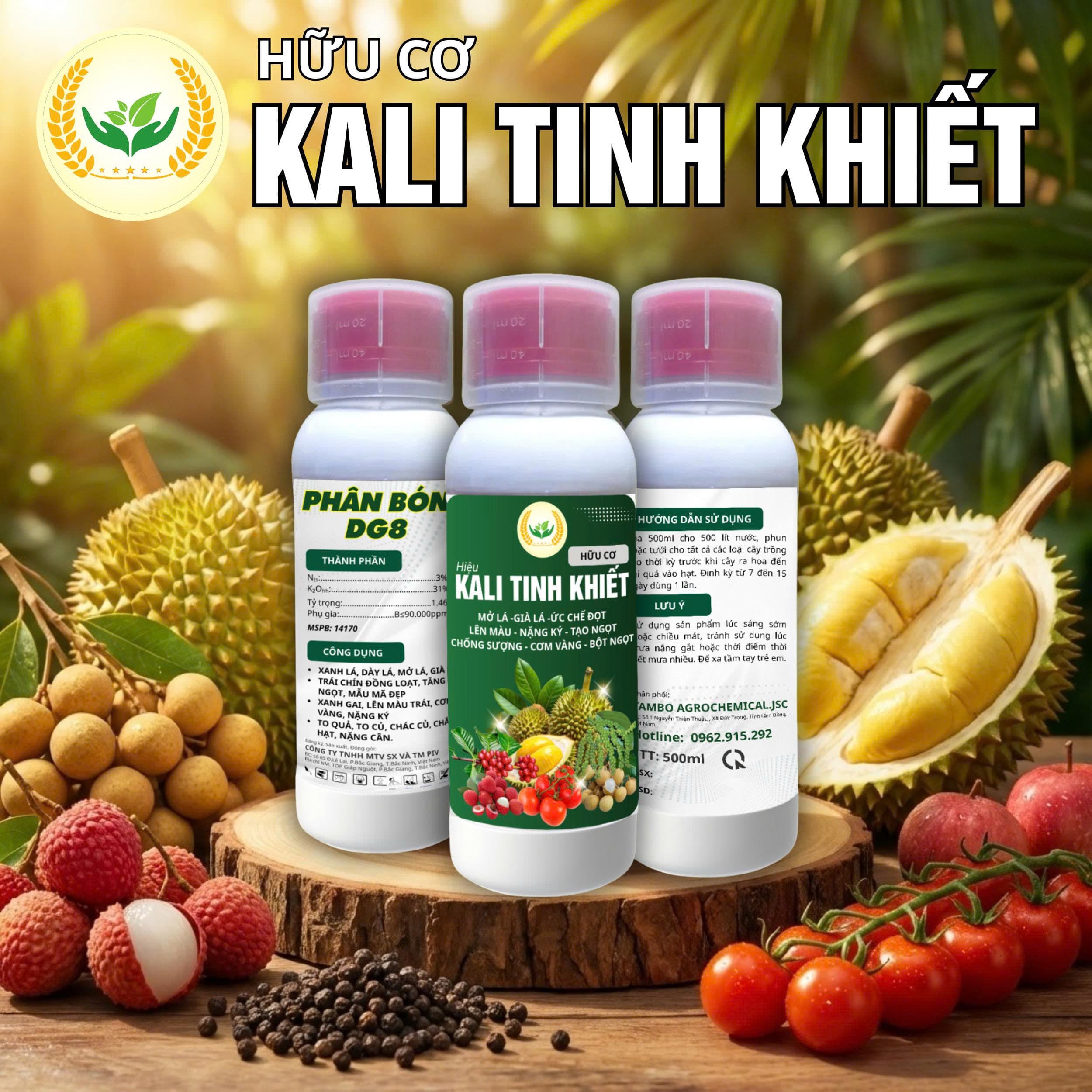 PHÂN BÓN HỮU CƠ HIỆU KALI TINH KHIẾT