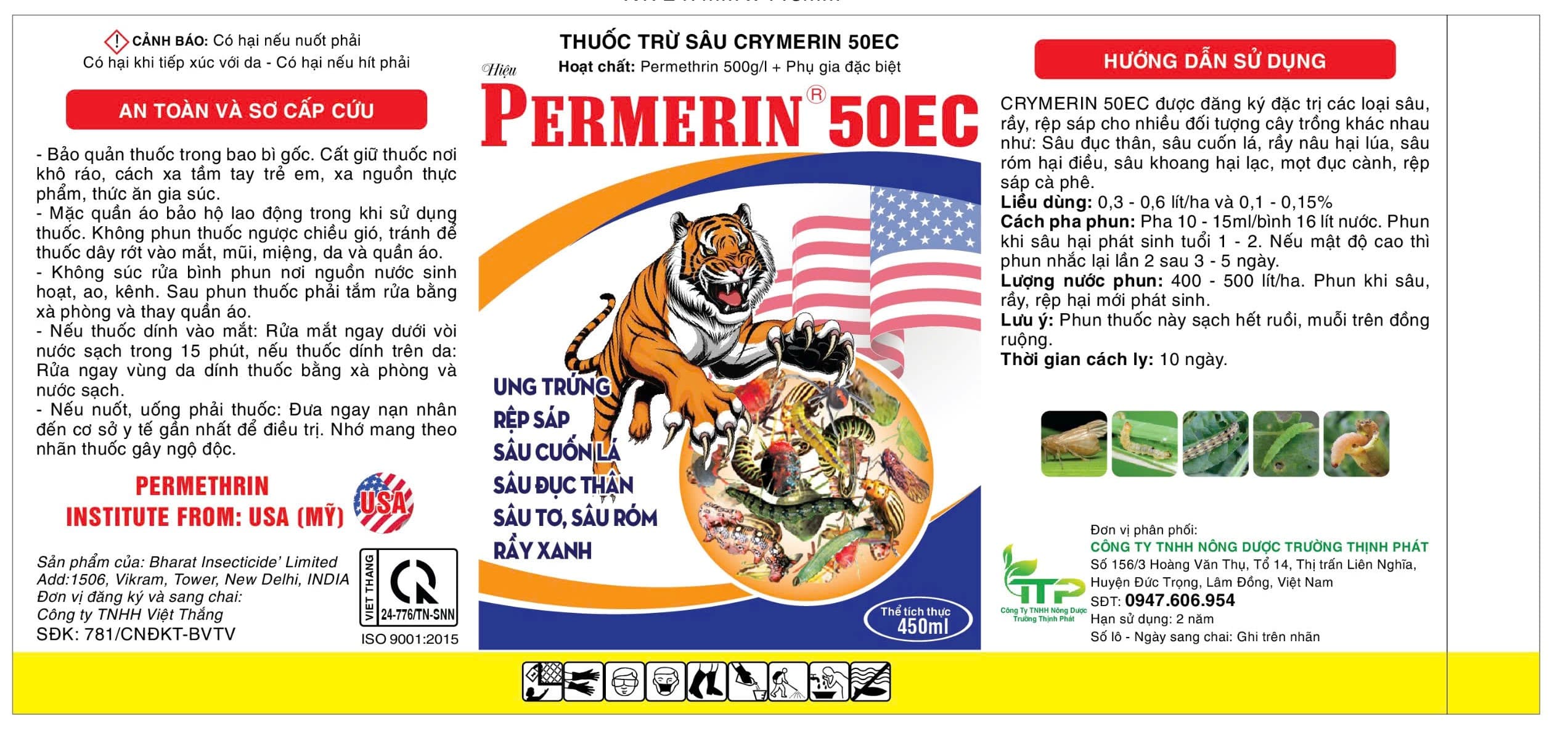 THUỐC TRỪ SÂU CRYMERIN 50EC USA