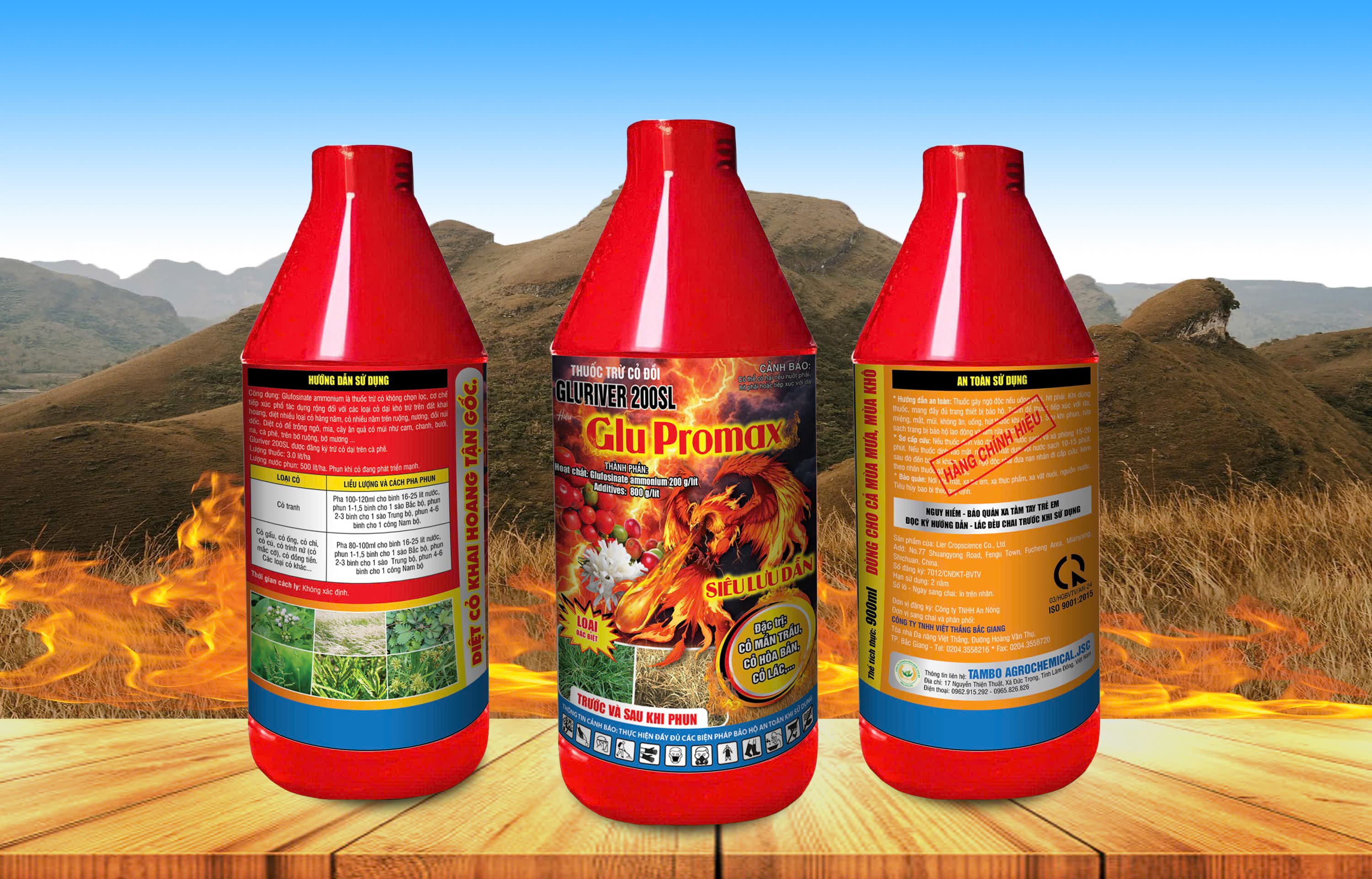 THUỐC TRỪ CỎ GLURIVER 200SL HIỆU GLU PROMAX